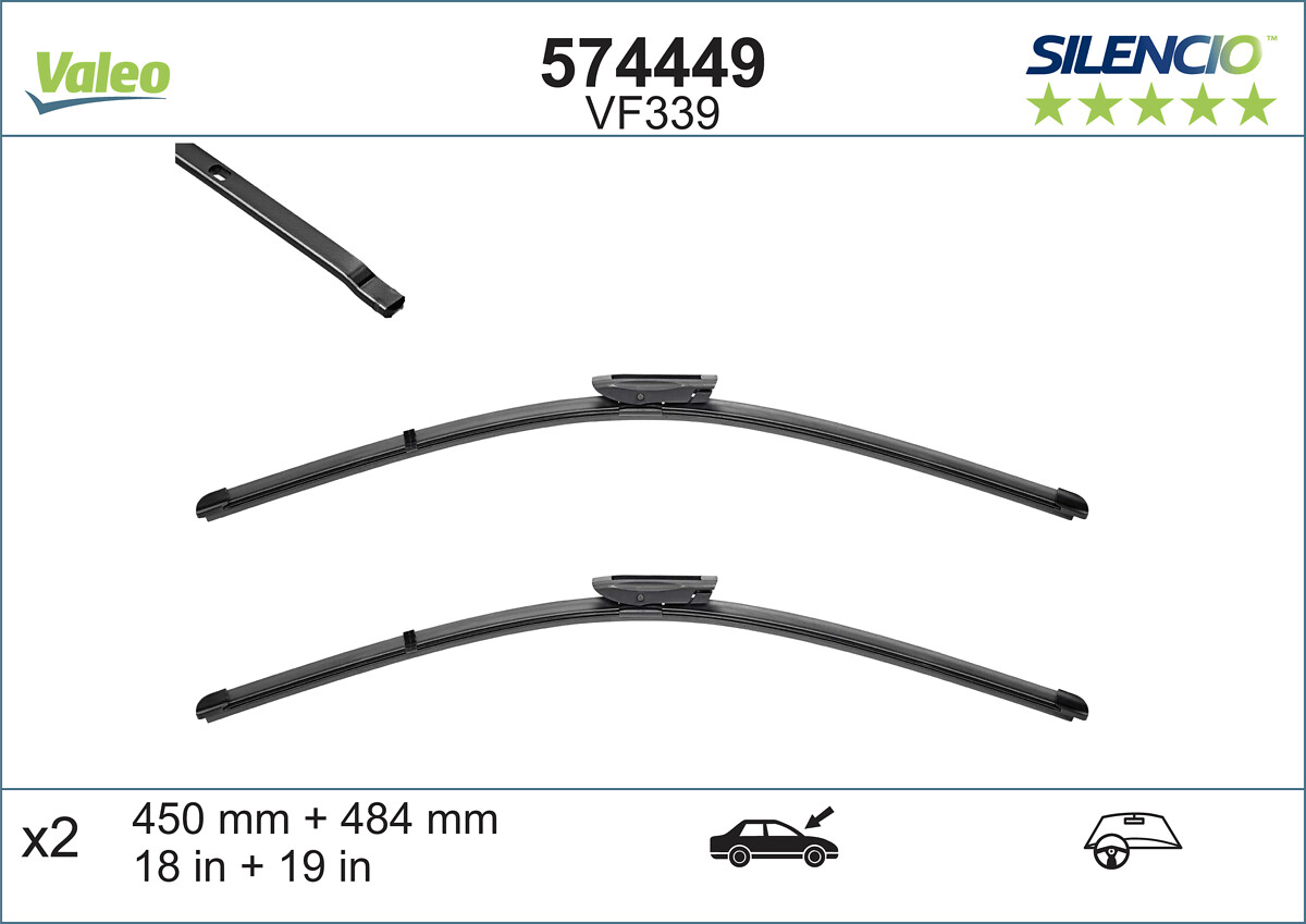 VALEO SILENCIO X.TRM Ablaktörlő lapát 574449_VALEO